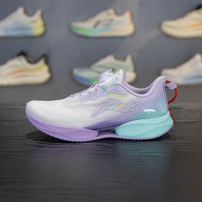 李宁男女大童超轻22跑步鞋2025夏季新款轻量高回弹运动鞋YKFV042