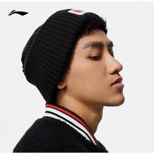 李宁反伍BADFIVE篮球系列针织帽男女运动帽保暖休闲2025冬AMZT041