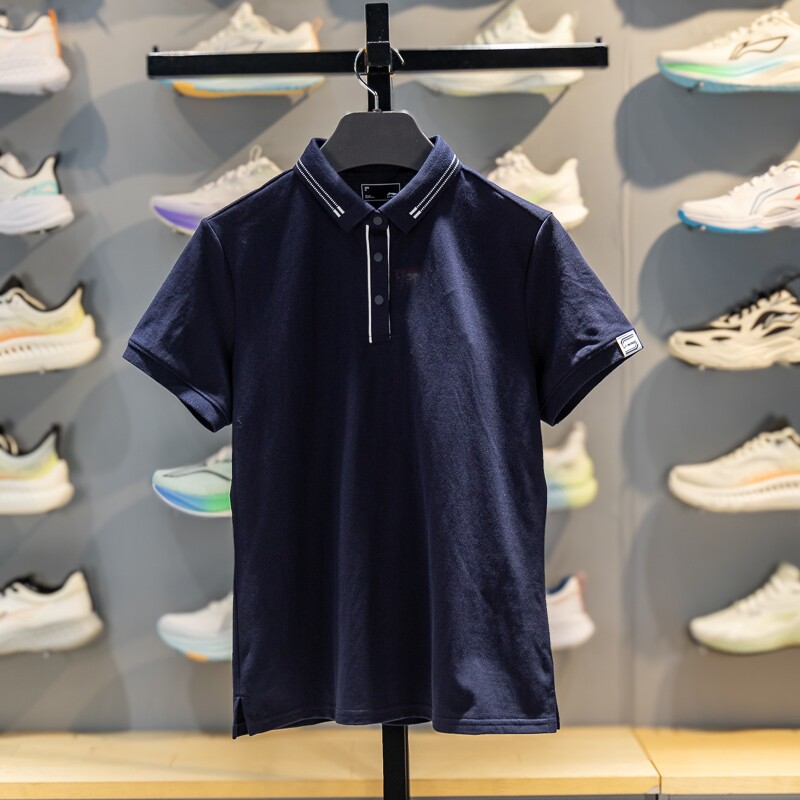 李宁短袖POLO衫女士2026新款春夏上衣翻领正肩休闲运动T恤APLW478