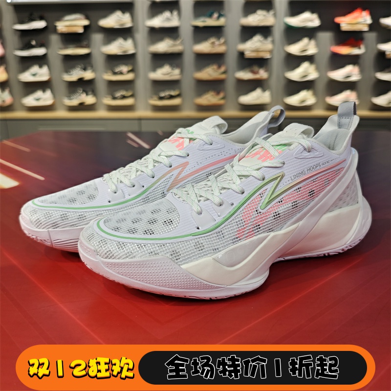 李宁男子回弹减震低帮篮球鞋
