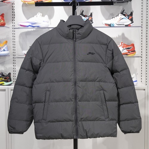 李宁保暖立领短款男子羽绒服