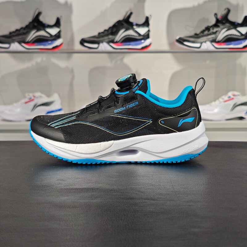 李宁2024夏季新品男女童超轻21 䨻丝高回弹儿童跑步鞋YKFU012