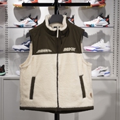 李宁马甲2024冬季 反伍BADFIVE男子加绒保暖宽松针织马甲AMDU017