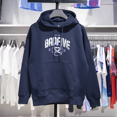 李宁男子连帽宽松卫衣