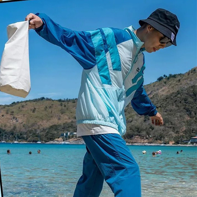 李宁肖战同款男子运动夹克夏季新品防晒轻薄速干运动外套AJDT079