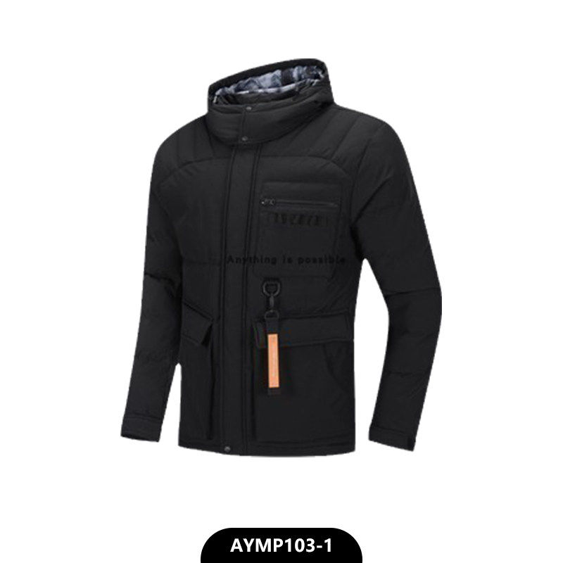 李宁羽绒服男服冬季新款时尚加厚保暖防风中长款羽绒服 AYMP103