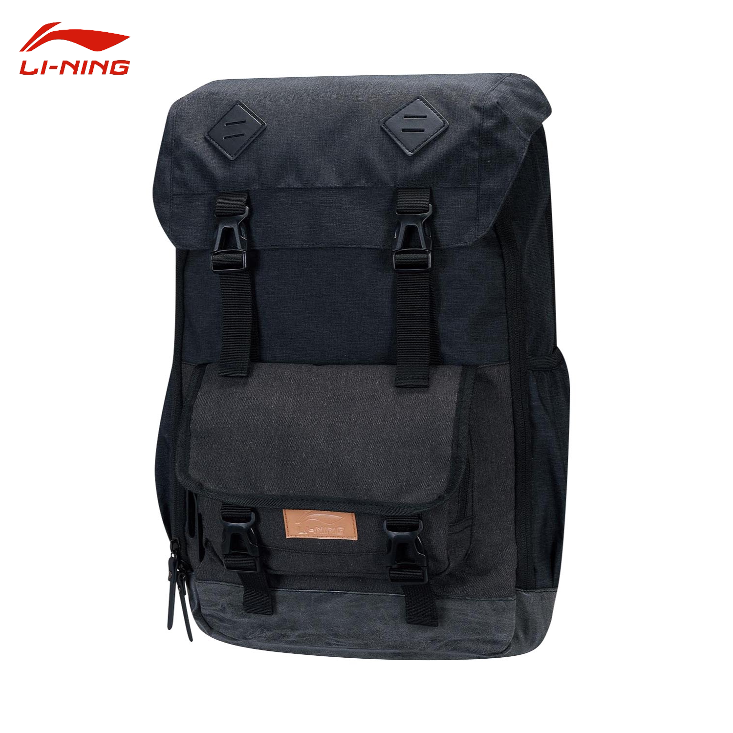 李宁轻便通勤旅行双肩包户外运动休闲大容量耐脏运动背包ABJP134