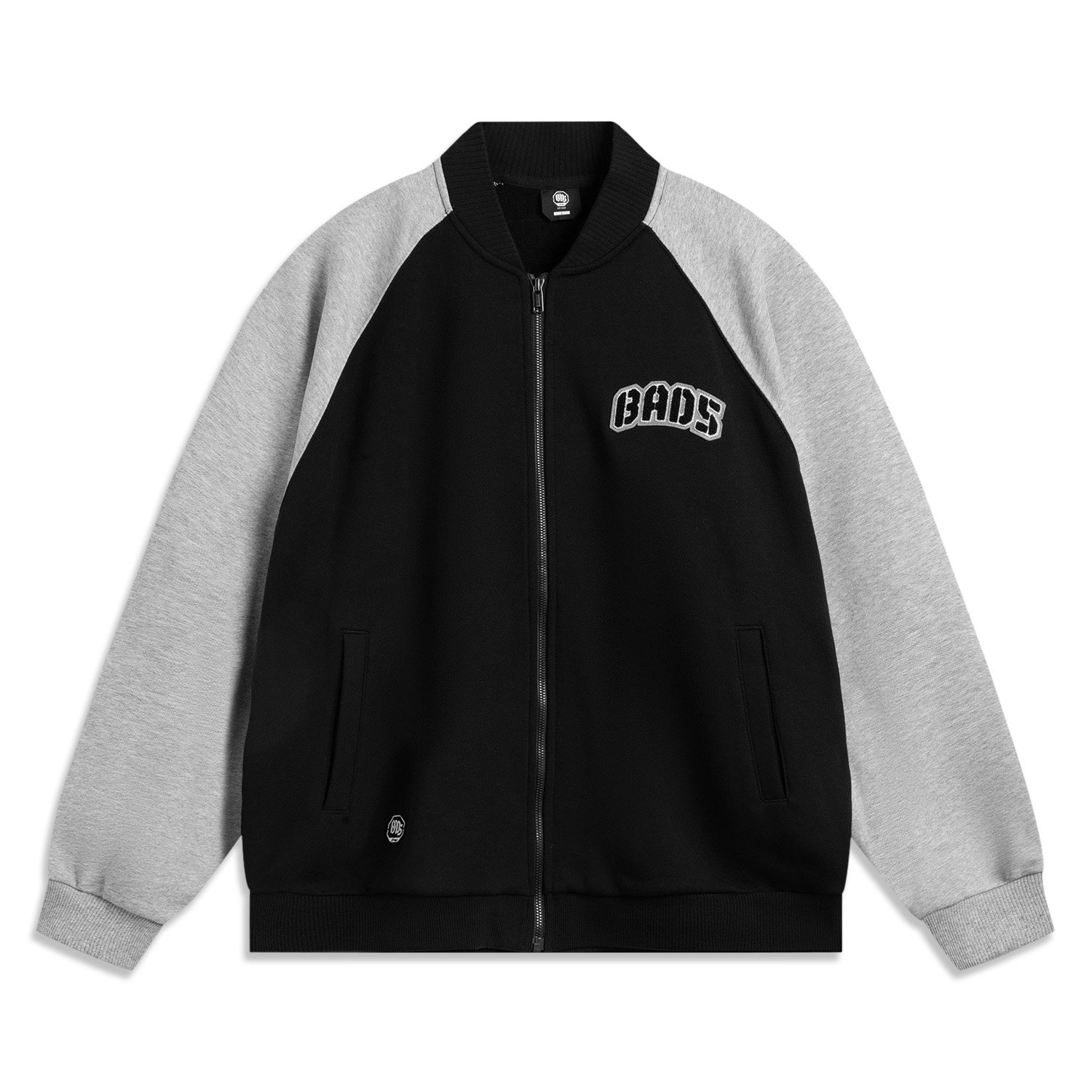 李宁正品反伍BADFIVE男子复古拼接宽松百搭针织夹克外套AJDU203