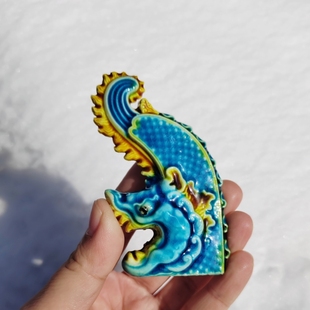 山西文创琉璃材质永乐宫华严寺鸱吻冰箱贴精致特色礼物送人