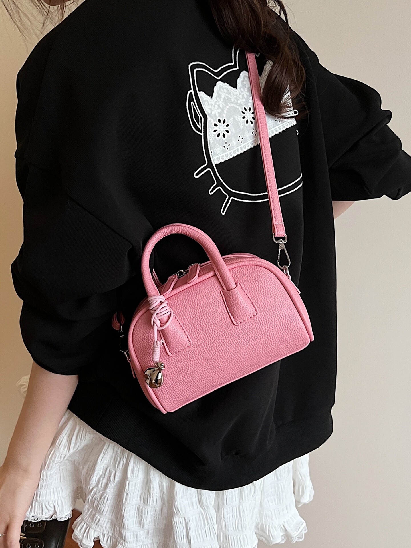 Borsa a tracolla super trendy rossa da donna 2026, nuova borsa a mano versatile e alla moda, borsa piccola e squisita per uscire_voghion.com
