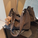 美拉德复古包包女式 潮学院风托特包秋冬休闲大容量斜挎包 2025新款