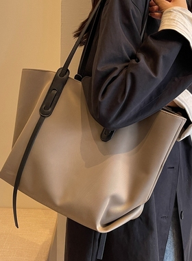 休闲大包包女2025新款大容量牛津布时尚单肩托特包上班通勤手提袋
