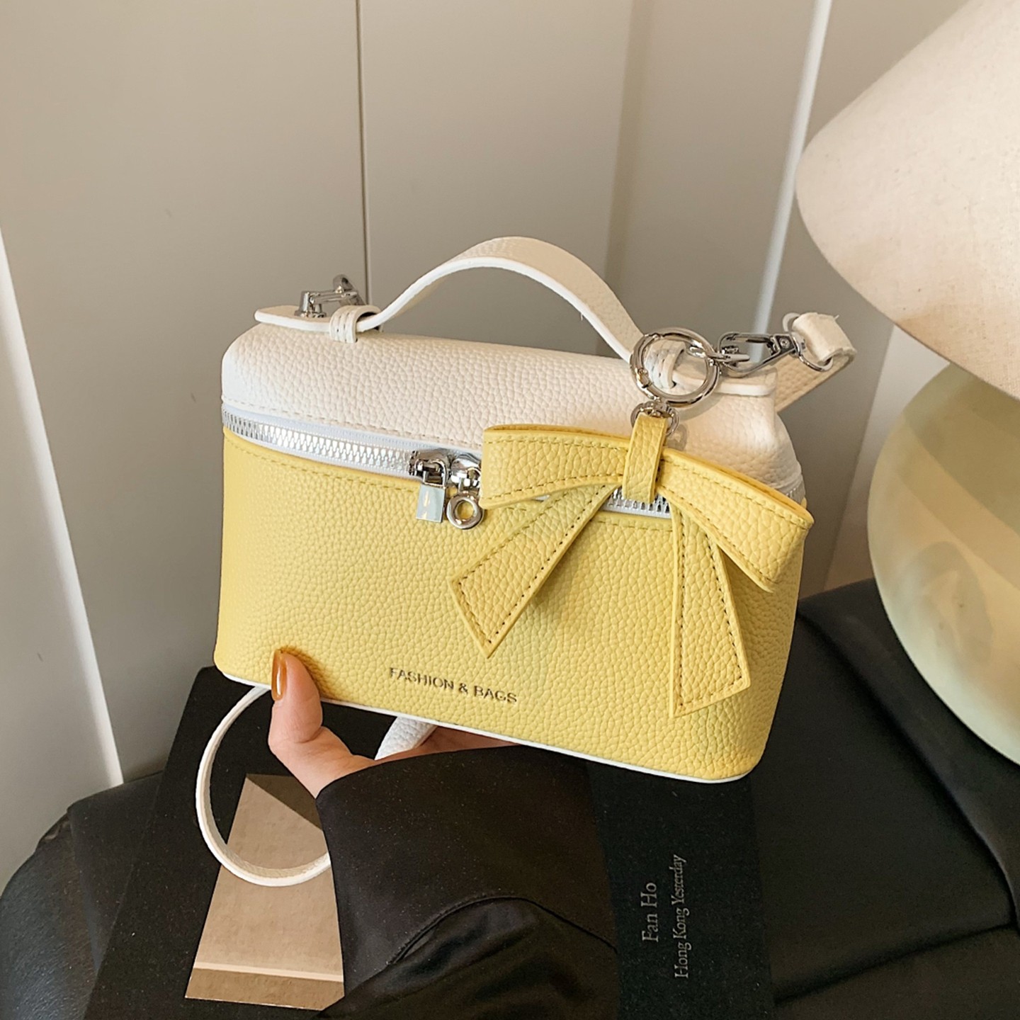 小众设计包包女2026新款潮时尚百搭斜挎包韩版撞色手提盒子水桶包,箱包皮具/热销女包/男包,通用款女包,淘宝优惠券,粉丝福利购,淘宝优惠卷