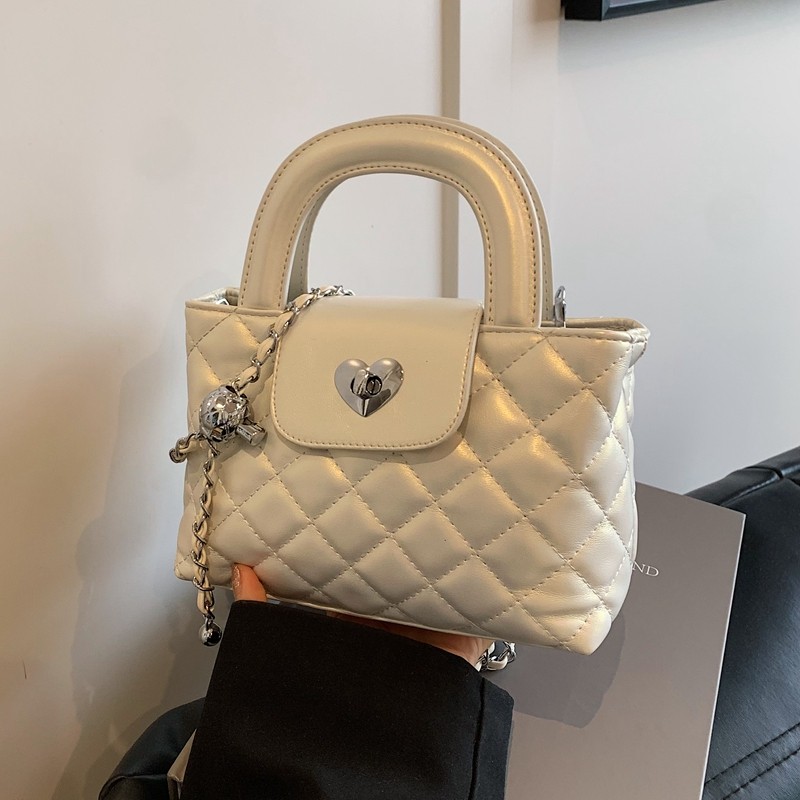 精致高级感手提包小拎包女2025新款时尚百搭菱格链条包女士斜挎包,箱包皮具/热销女包/男包,通用款女包,淘宝优惠券,粉丝福利购,淘宝优惠卷