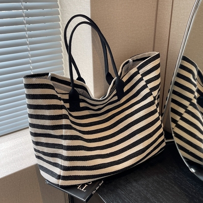 大容量托特包帆布单肩手提袋日韩