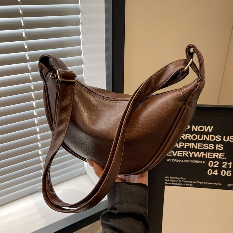 小众设计包包女2025新款潮复古休闲单肩包质感百搭爆款斜挎饺子包,箱包皮具/热销女包/男包,通用款女包,淘宝优惠券,粉丝福利购,淘宝优惠卷