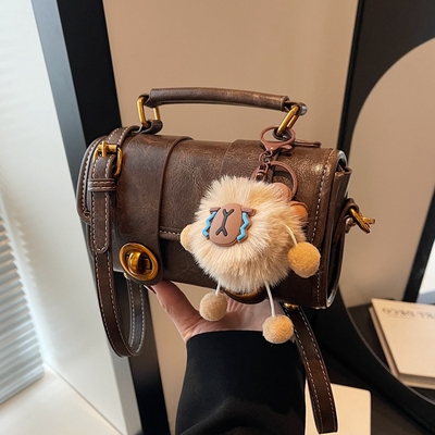 高级感小众斜挎包复古手提枕头包