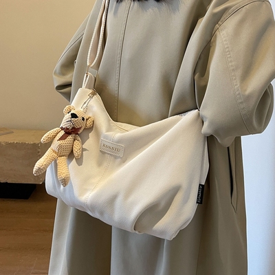 韩版休闲单肩斜挎包通勤托特包