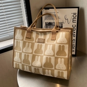 夏季 单肩包流行帆布百搭托特包妈咪包手提袋 大容量包包女网红爆款