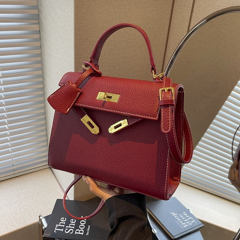 妈妈婚包女2025新款潮高级感百搭斜挎包红色结婚新娘包手提凯莉包,箱包皮具/热销女包/男包,通用款女包,淘宝优惠券,粉丝福利购,淘宝优惠卷