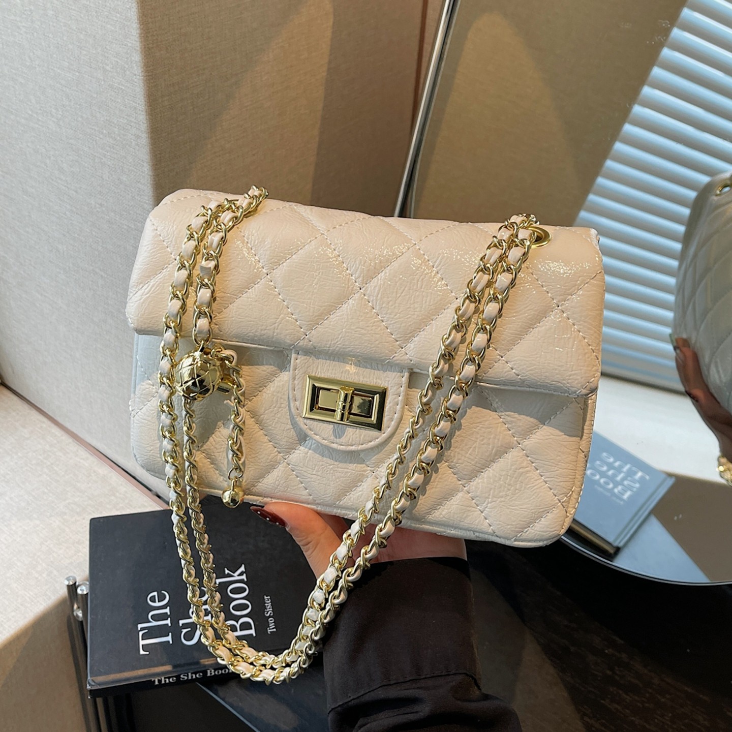 菱格链条包包女2026新款高级感女士小方包日常通勤百搭单肩斜挎包,箱包皮具/热销女包/男包,通用款女包,淘宝优惠券,粉丝福利购,淘宝优惠卷