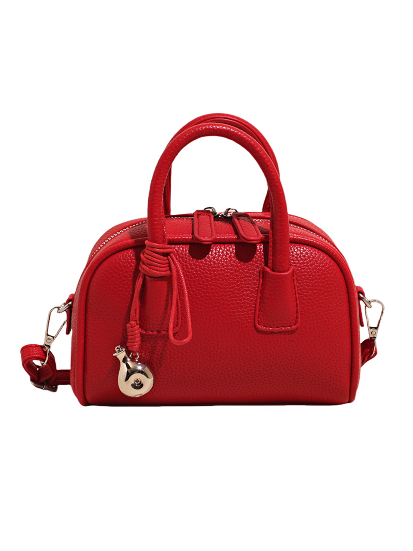 Borsa a tracolla super trendy rossa da donna 2026, nuova borsa a mano versatile e alla moda, borsa piccola e squisita per uscire_voghion.com