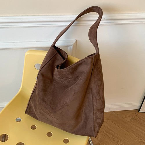 流行时尚百搭大容量麂皮绒托特包