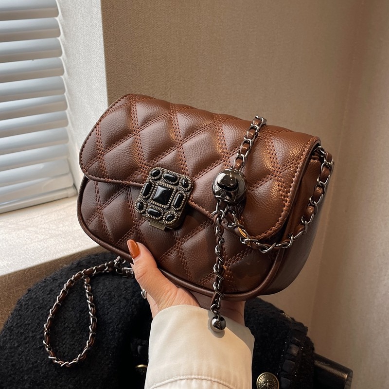 今年流行包包2025新款女包时尚复古菱格链条包百搭秋冬斜挎小方包,箱包皮具/热销女包/男包,通用款女包,淘宝优惠券,粉丝福利购,淘宝优惠卷