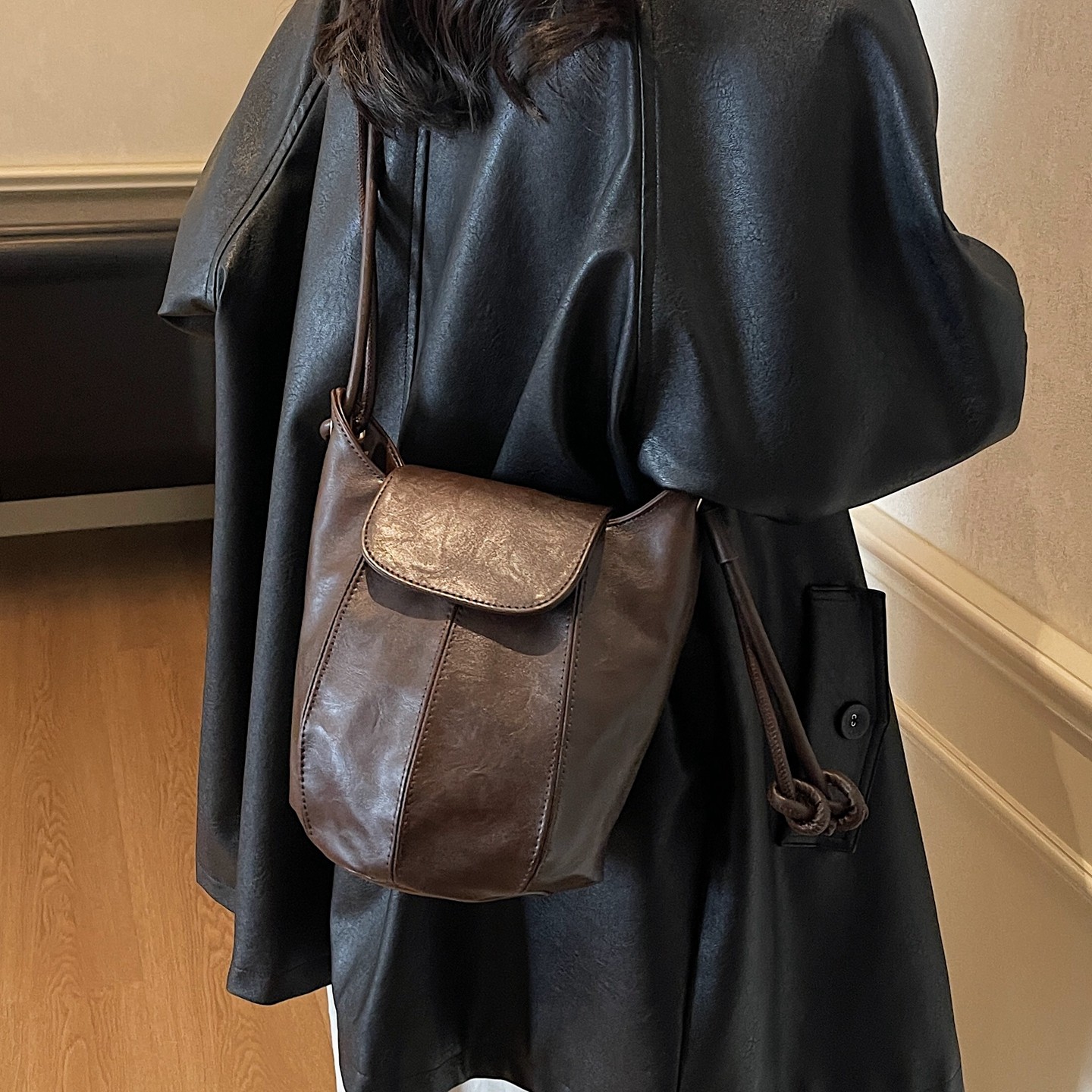 美拉德复古南瓜包包女2026新款秋冬流行百搭斜挎包单肩腋下水桶包,箱包皮具/热销女包/男包,通用款女包,淘宝优惠券,粉丝福利购,淘宝优惠卷