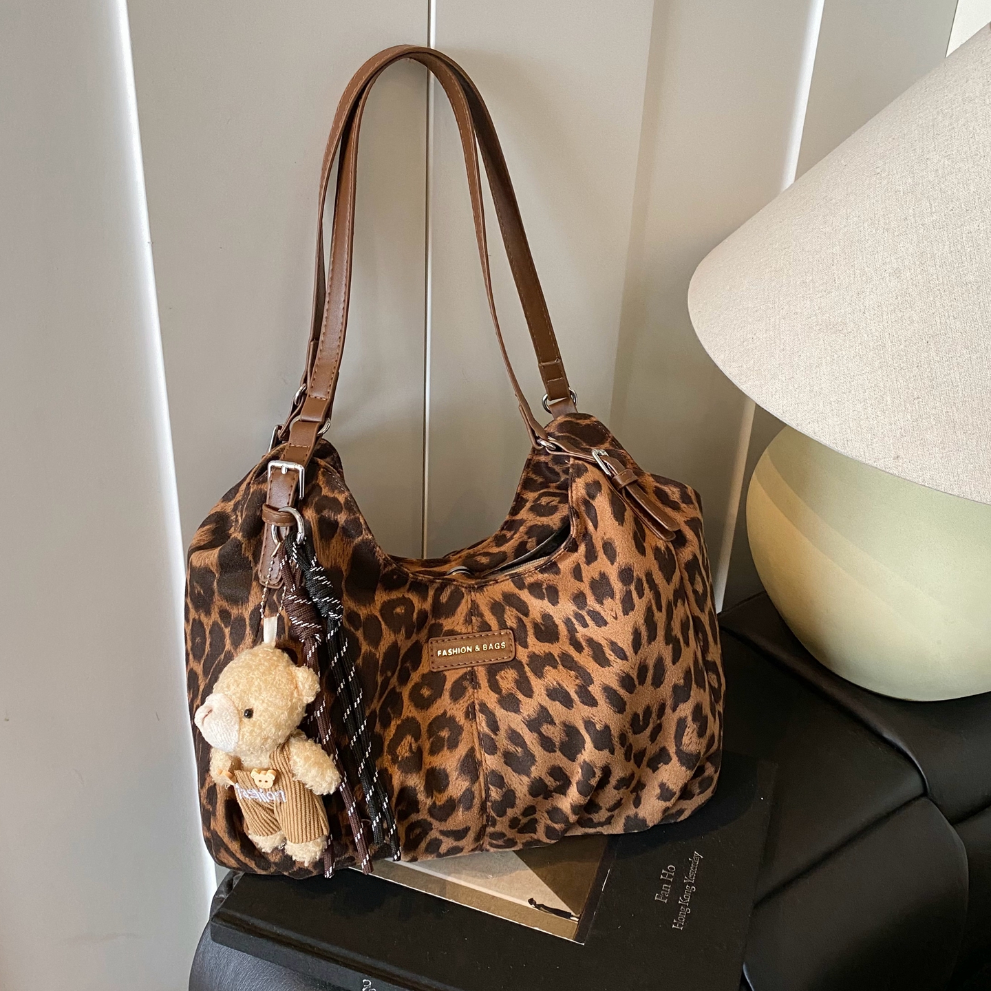 豹纹托特包休闲通勤单肩手提包