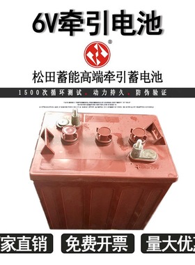 松田蓄能 电动观光车蓄电池6V225Ah DT106电瓶3EVF200AH 3D180