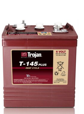 TROJAN邱健蓄电池高空作业牵引车升降平台T-145plus 6v260ah 电池