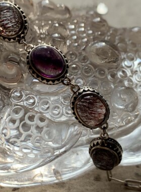 建木信使｜【高品质】天然无优化超七纯银手链手串原石原矿