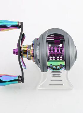 阿布炫彩红色水滴轮p4b4p5b5改装微调六星摇臂微物线杯套件大全