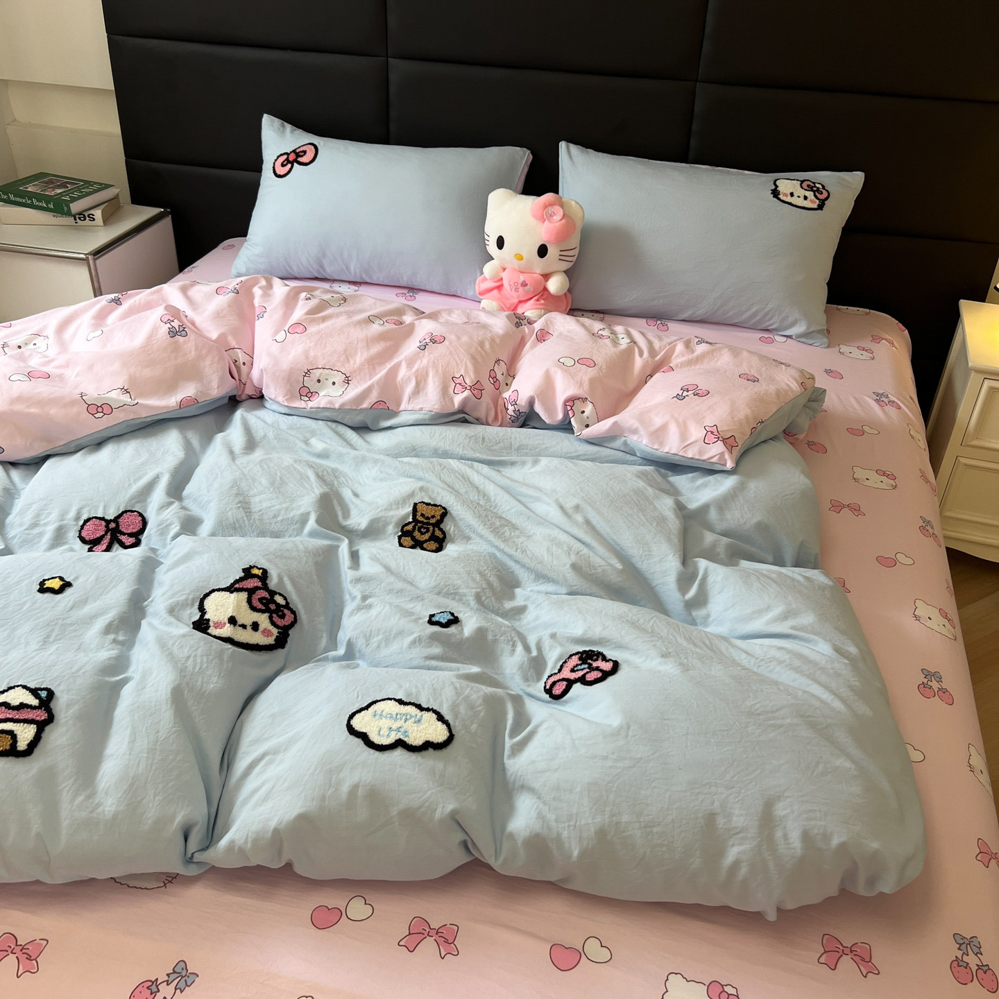 心语可爱KT猫ins少女四件套