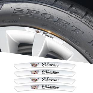 适用凯迪拉克CT6XT5CT5CT4XT6XT4锐哥汽车轮毂贴划痕遮挡装 饰改装