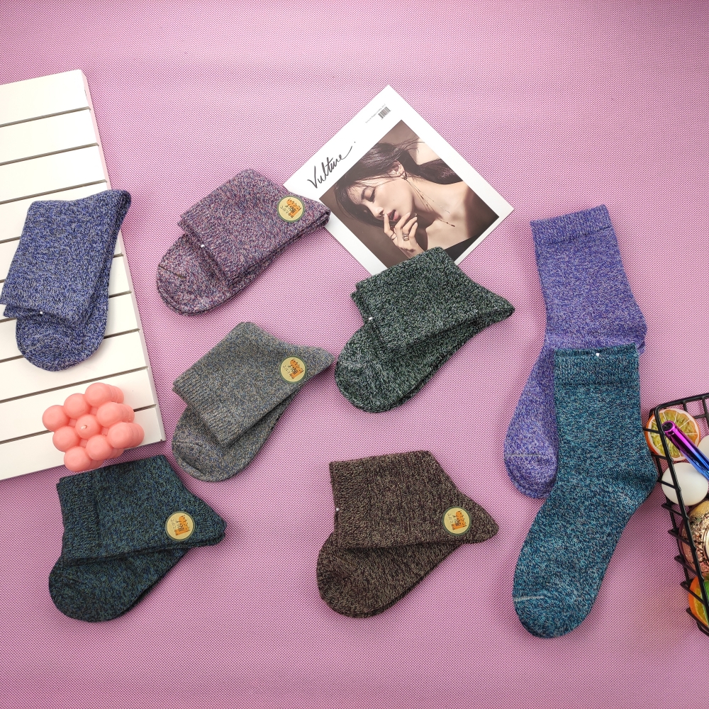 户外加厚保暖棉线纯棉男秋冬袜子