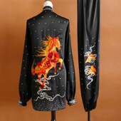 颐和迎春新款 刺绣太极拳比赛服绣马演出服男女团体表演出服练功服