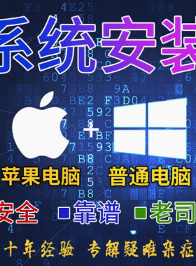 苹果电脑系统安装故障清除远程
