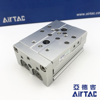 亚德客原装双轴型精密滑台气缸HLQ16x10/20/30/40/50/75/100S/A/B