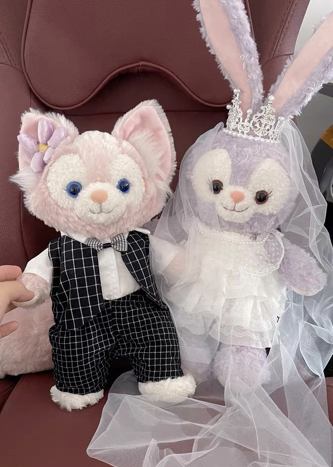 压床娃娃一对结婚高档贝儿星黛露公仔新婚礼物送新人婚庆用品婚房