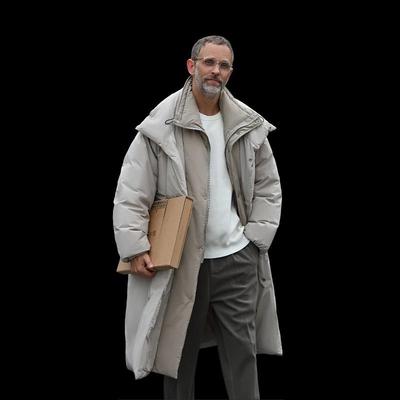 羽绒服男款冬季中长款加厚加绒保暖2025新长款过膝大衣外套派克服