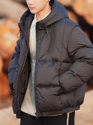 羽绒服男士冬季轻薄款2025年新款青少年男款潮牌短款外套品牌男装