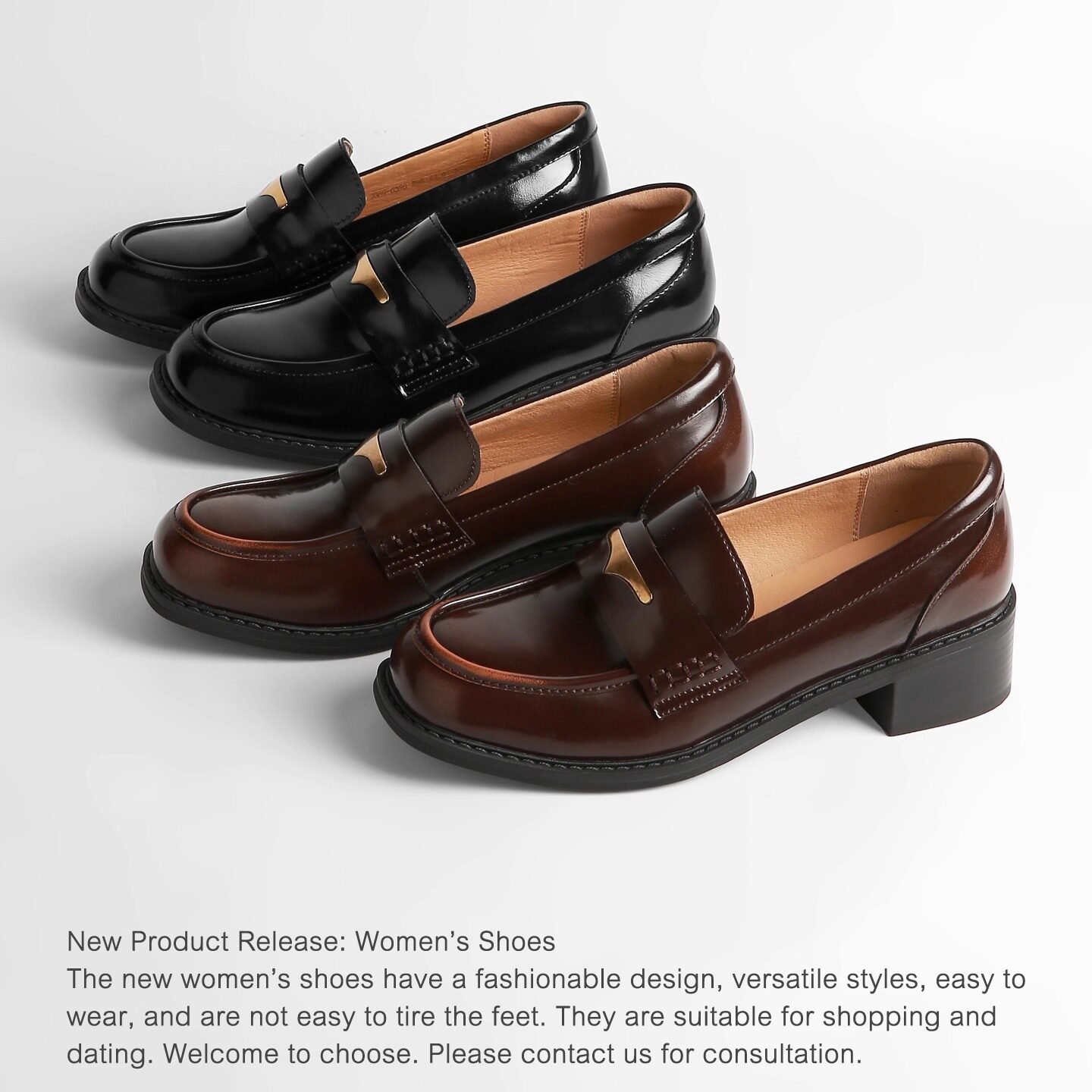 CHAMBER KETTLE复古乐福鞋女一脚蹬粗跟圆头单鞋百搭英伦风小皮鞋,女鞋,乐福鞋（豆豆鞋）,淘宝优惠券,粉丝福利购,淘宝优惠卷