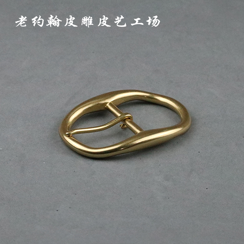 皮带扣针扣头配件纯铜黄铜针式