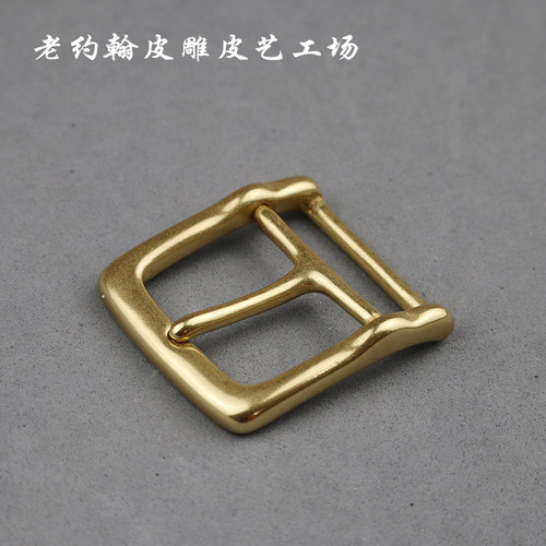 纯铜皮带扣头针扣黄铜针式复古