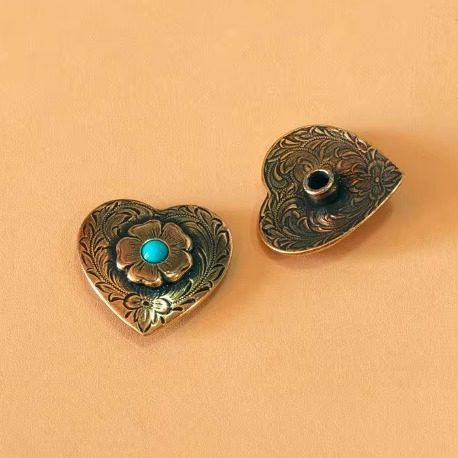DIY手工皮艺皮雕财布扣古铜仿绿松谢丽丹唐草纹心形财布扣 锁螺丝,服饰配件/皮带/帽子/围巾,包挂件,淘宝优惠券,粉丝福利购,淘宝优惠卷