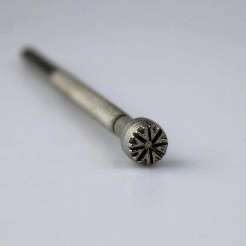 皮雕印花工具 Johnleather老约翰钢制印刻 新款圆形工具