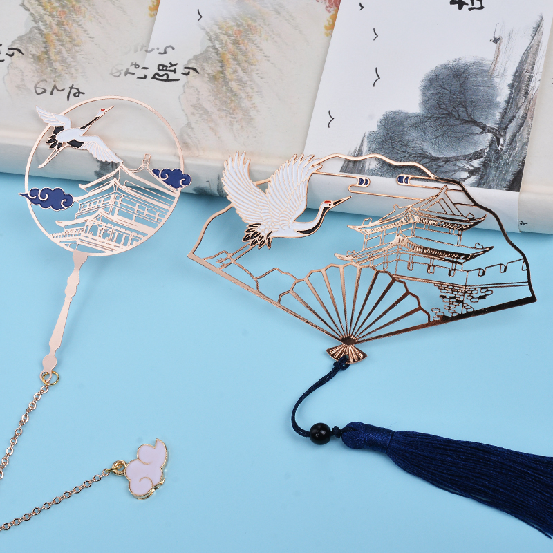 鹤舞长安金属书签古典故宫文创