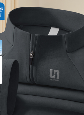 真维斯男士长袖t恤2026新款运动透气速干衣男春季抗菌打底衫男款Q